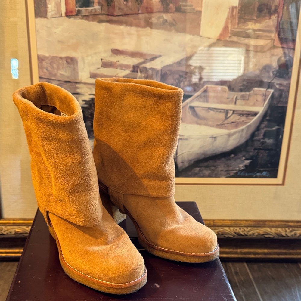 UGG Tan Suede Ankle Booties